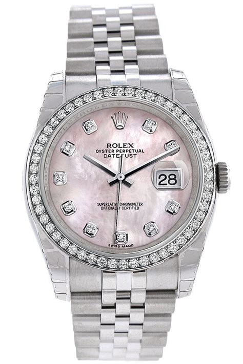 rolex mother pearl diamond dial|rolex pink face diamond bezel.